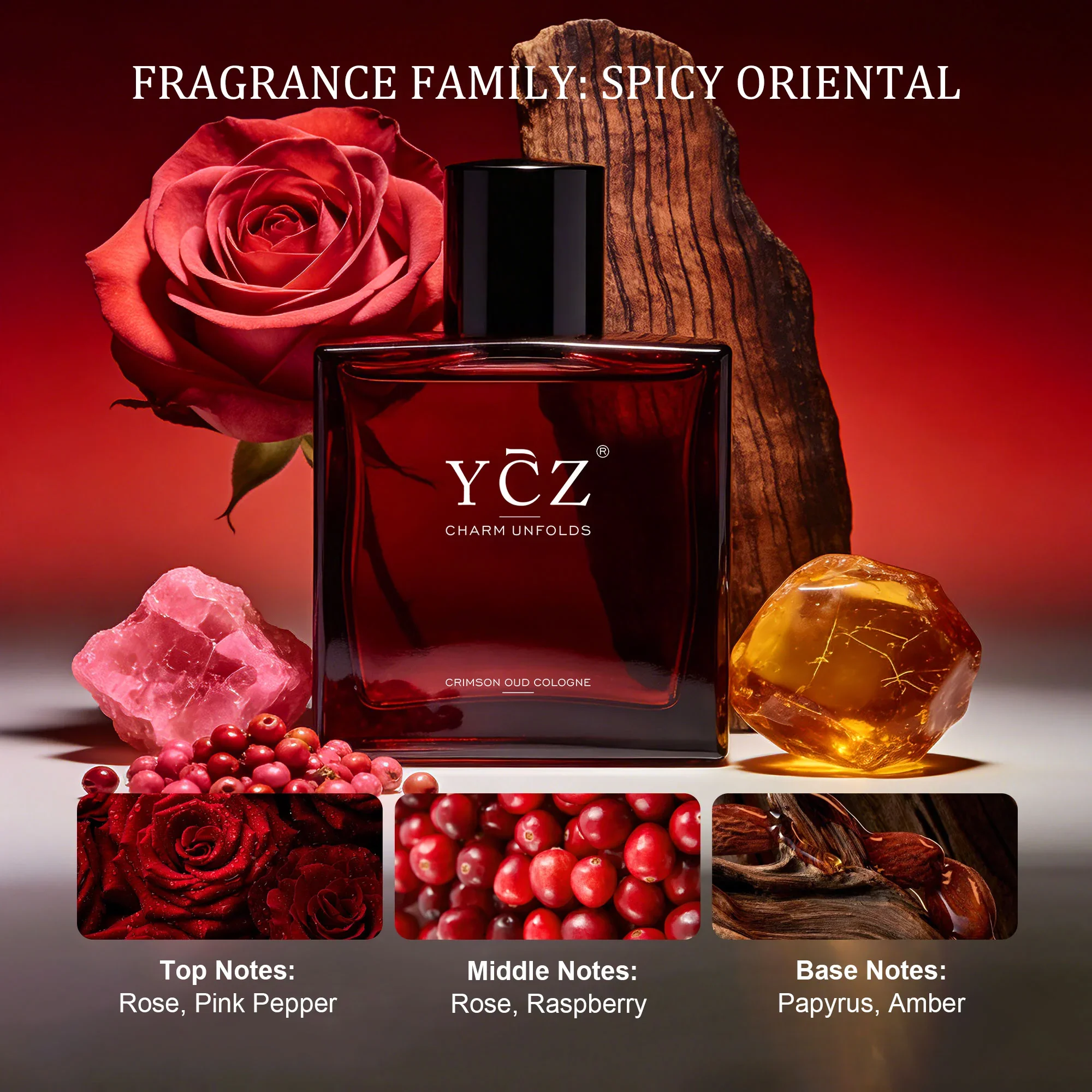YCZ Crimson Oud Cologne - Image 7