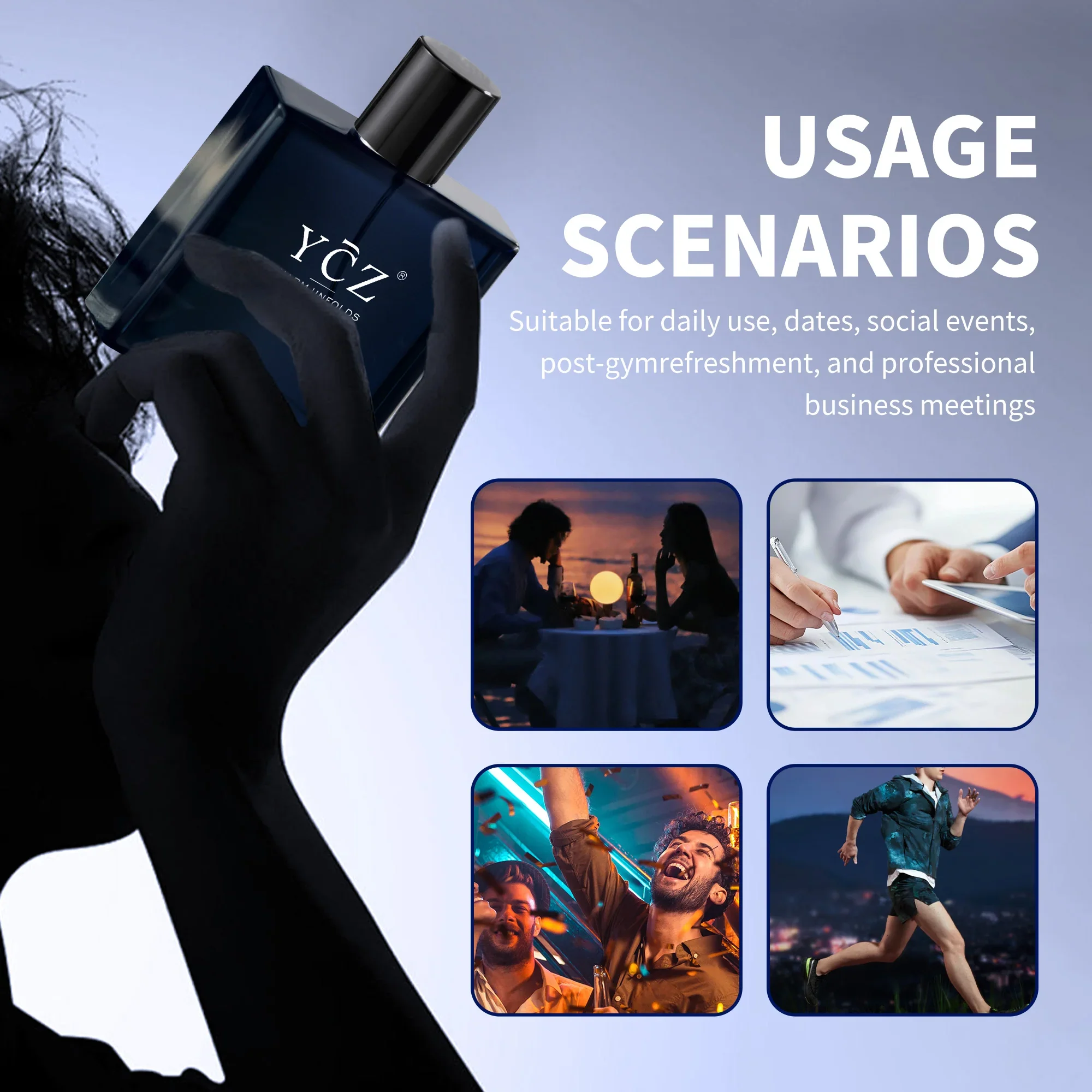 YCZ Midnight Marine Eau De Parfum – 3 Bottles - Image 4