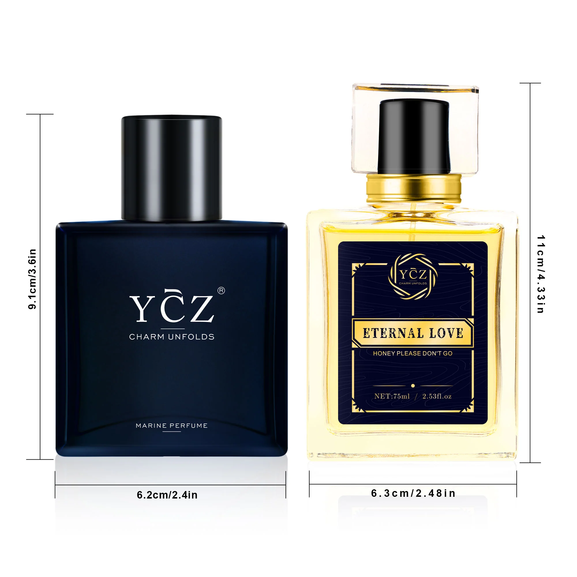 YCZ Midnight Marine & Eternal Love Eau De Parfum - Image 3